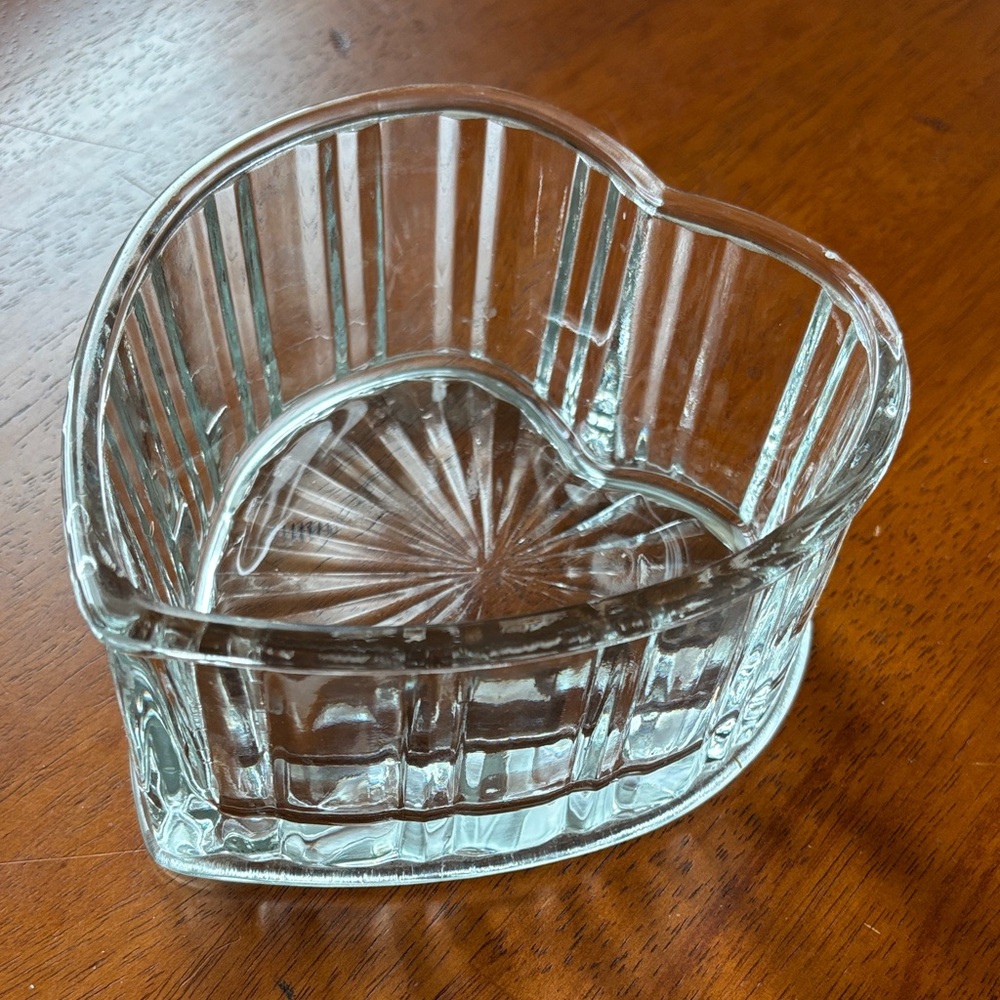 Glass Heart Dish